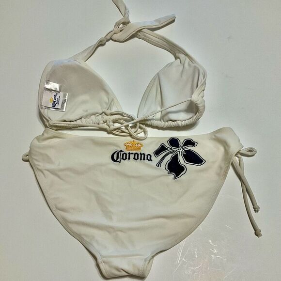 Corona string bikini Y2K White with Logo XL - Picture 7 of 13